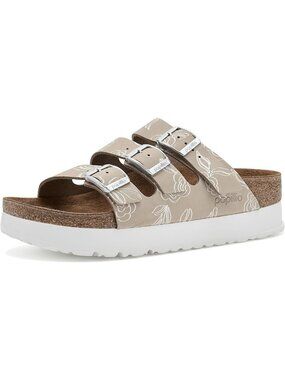 Stylish Platform Sandals - Printed Design, Comfortable Footbed, Perfect for